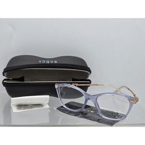 New Vogue Eyewear Women's Vo5461 Cat Eye Eyewear Frames - Transparent Purple